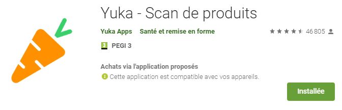 Yuka analyse cosmétiques appstore